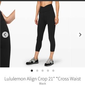 Lululemon Align Crop 21" *Cross Waist
